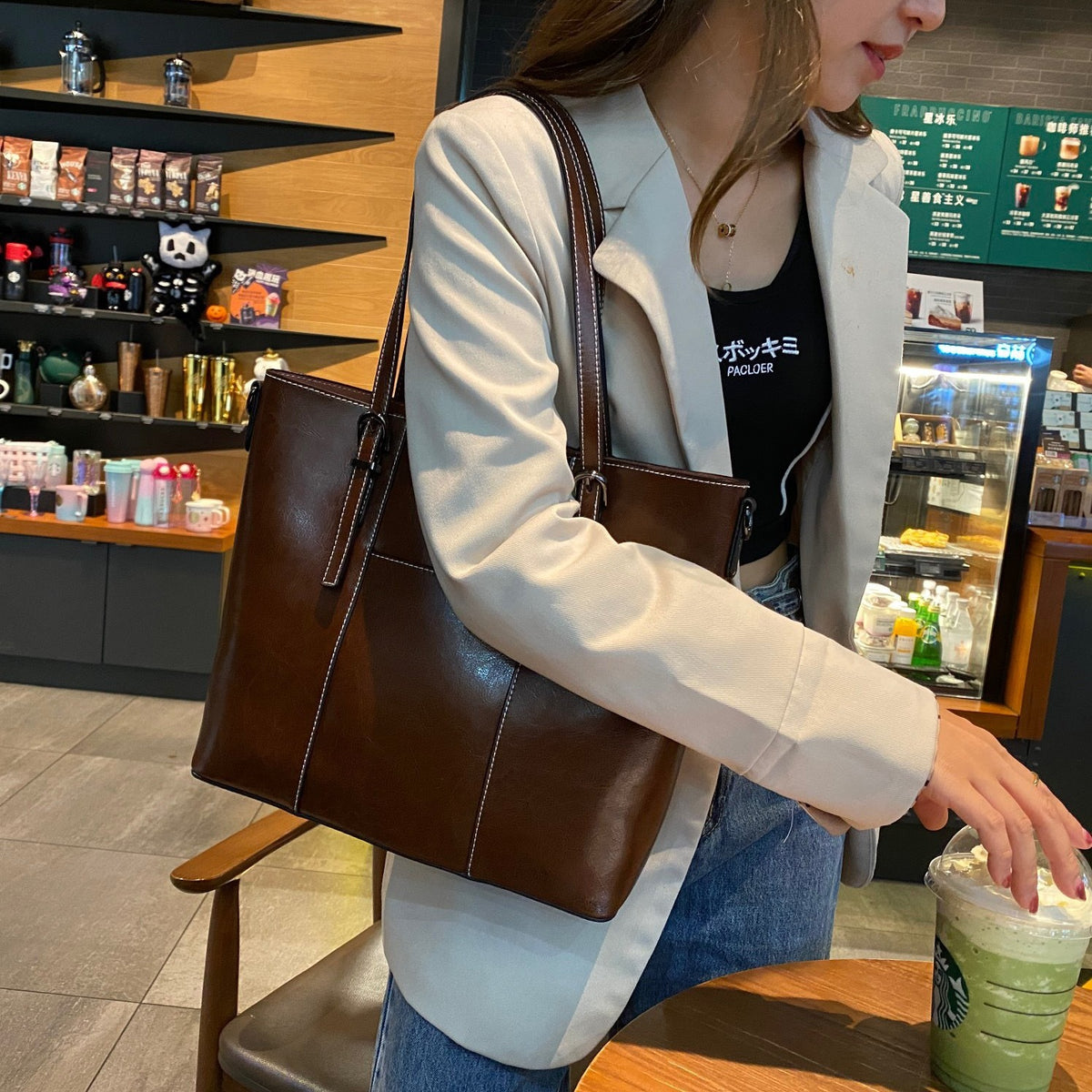 Margot genuine leather tote