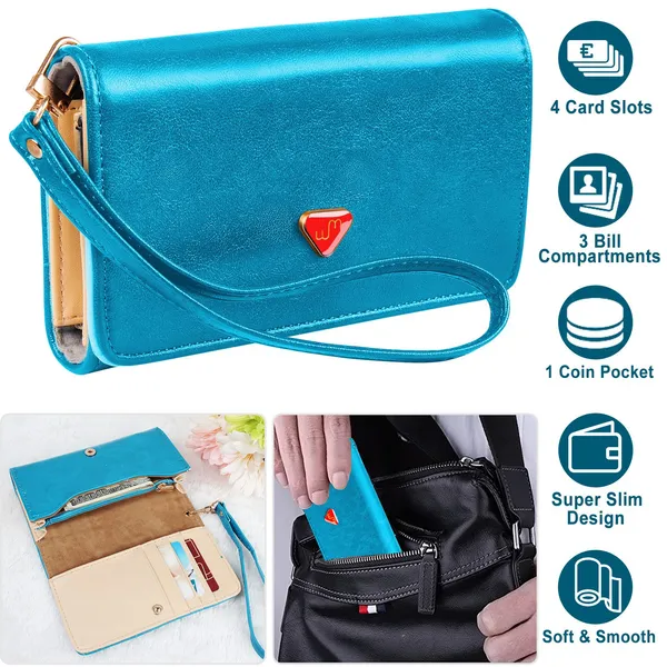 Elise wristlet wallet strap