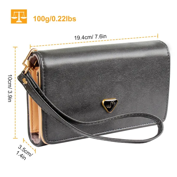 Elise wristlet wallet open