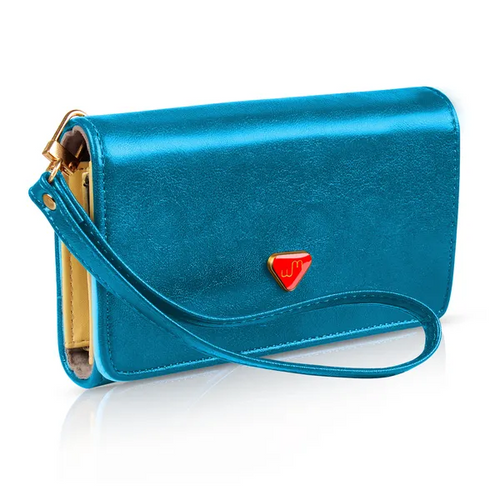 Elise wristlet wallet blue