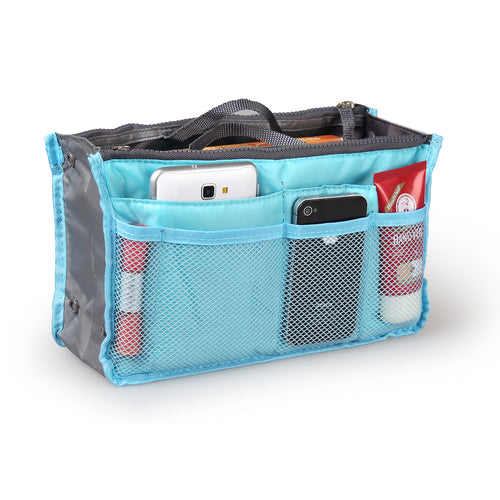 Purse organizer blue