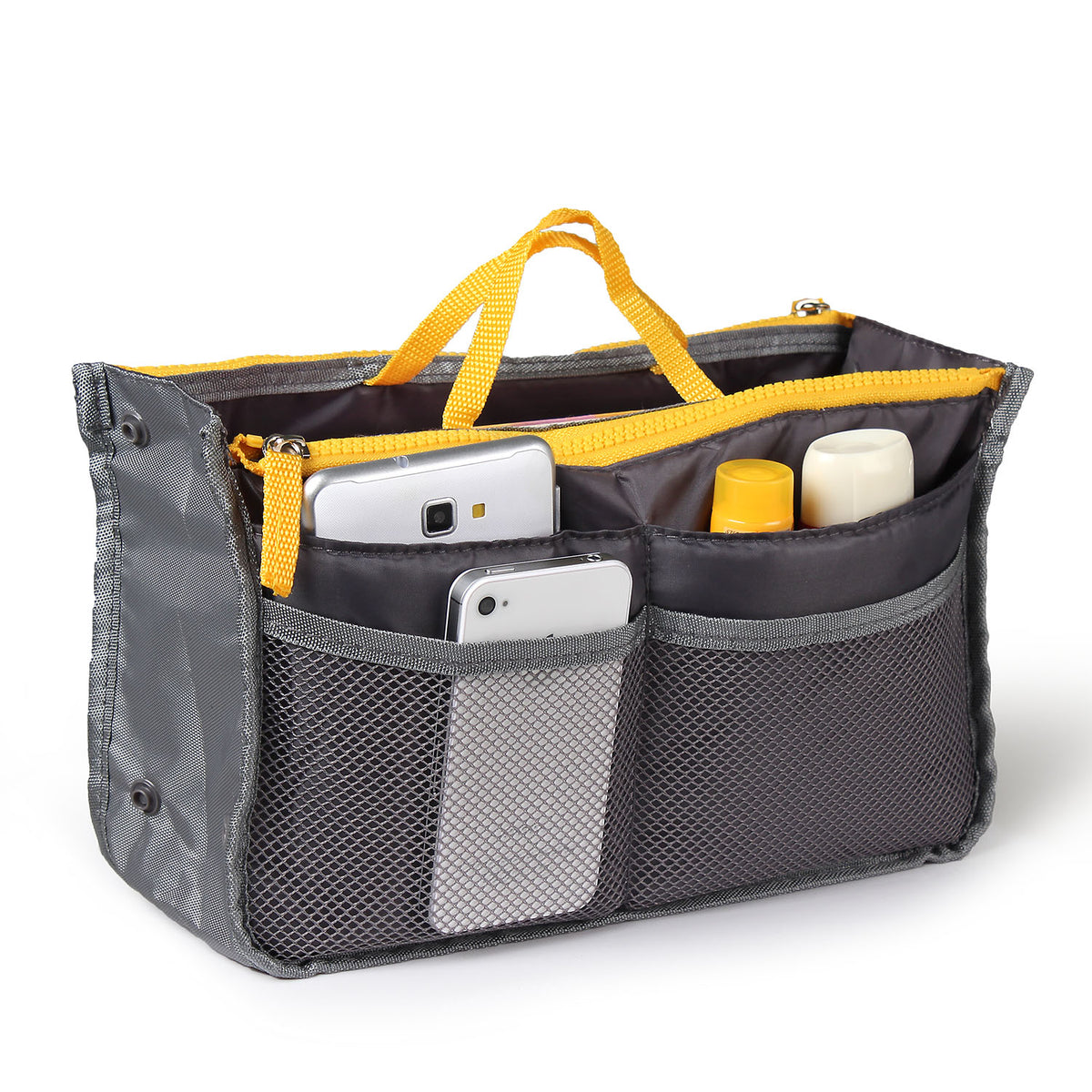 Purse organizer grey